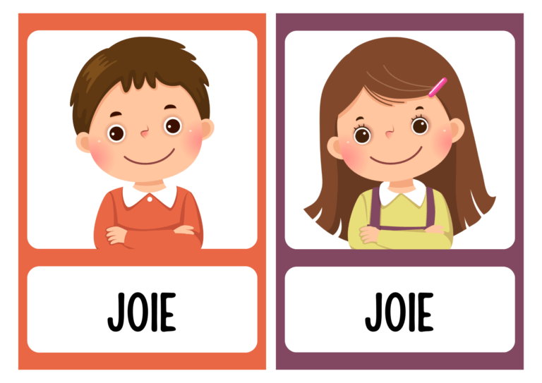 Flash cards émotions