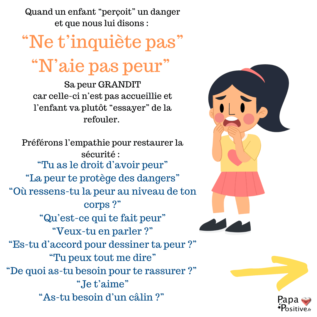 Accueillir la peur d'un enfant