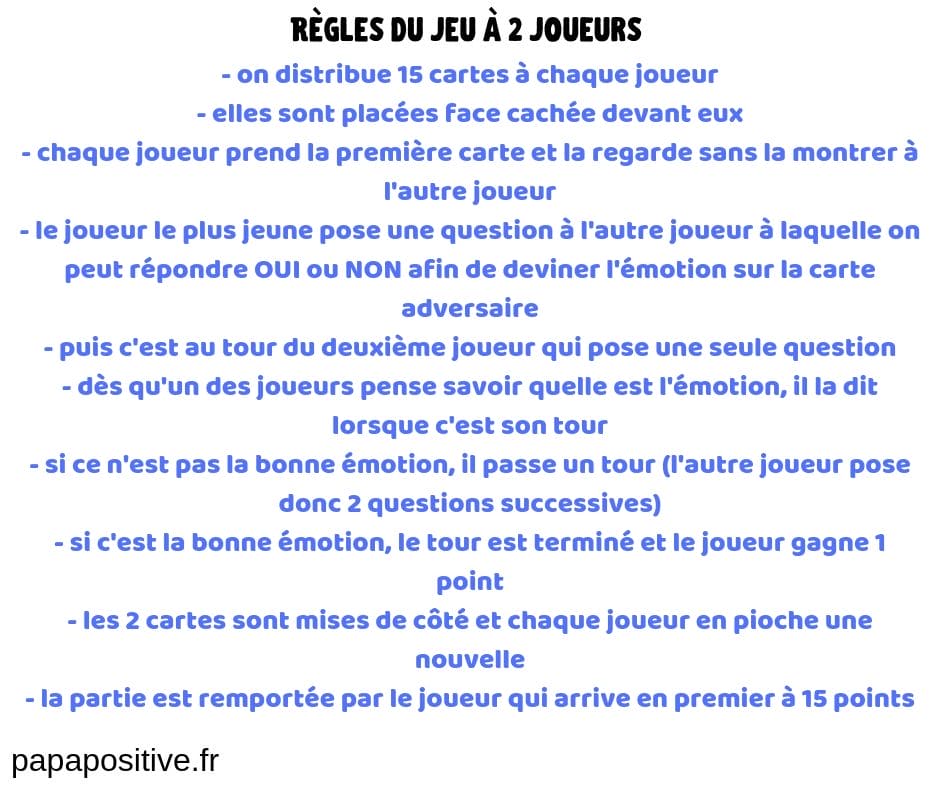 Jeu : qui ressent quoi
