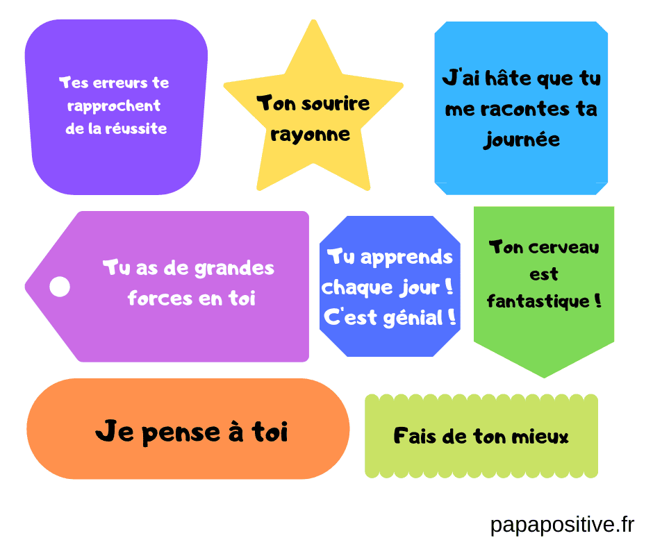40 messages à offrir aux enfants