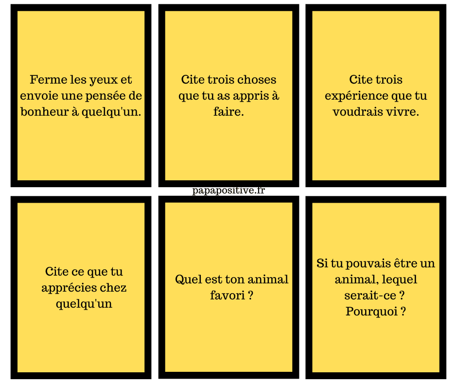 60 questions pour parler des émotions