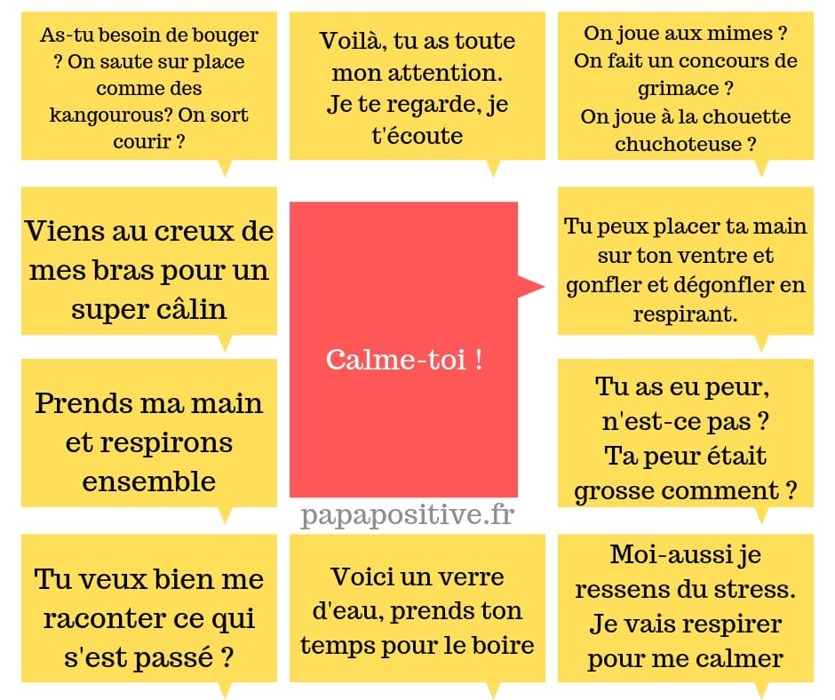 10 alternatives à l'expression "calme-toi"