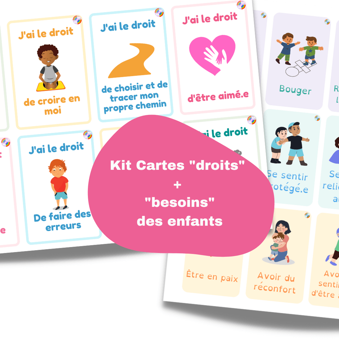 Kit de cartes "droits" et "besoins"(produit physique)