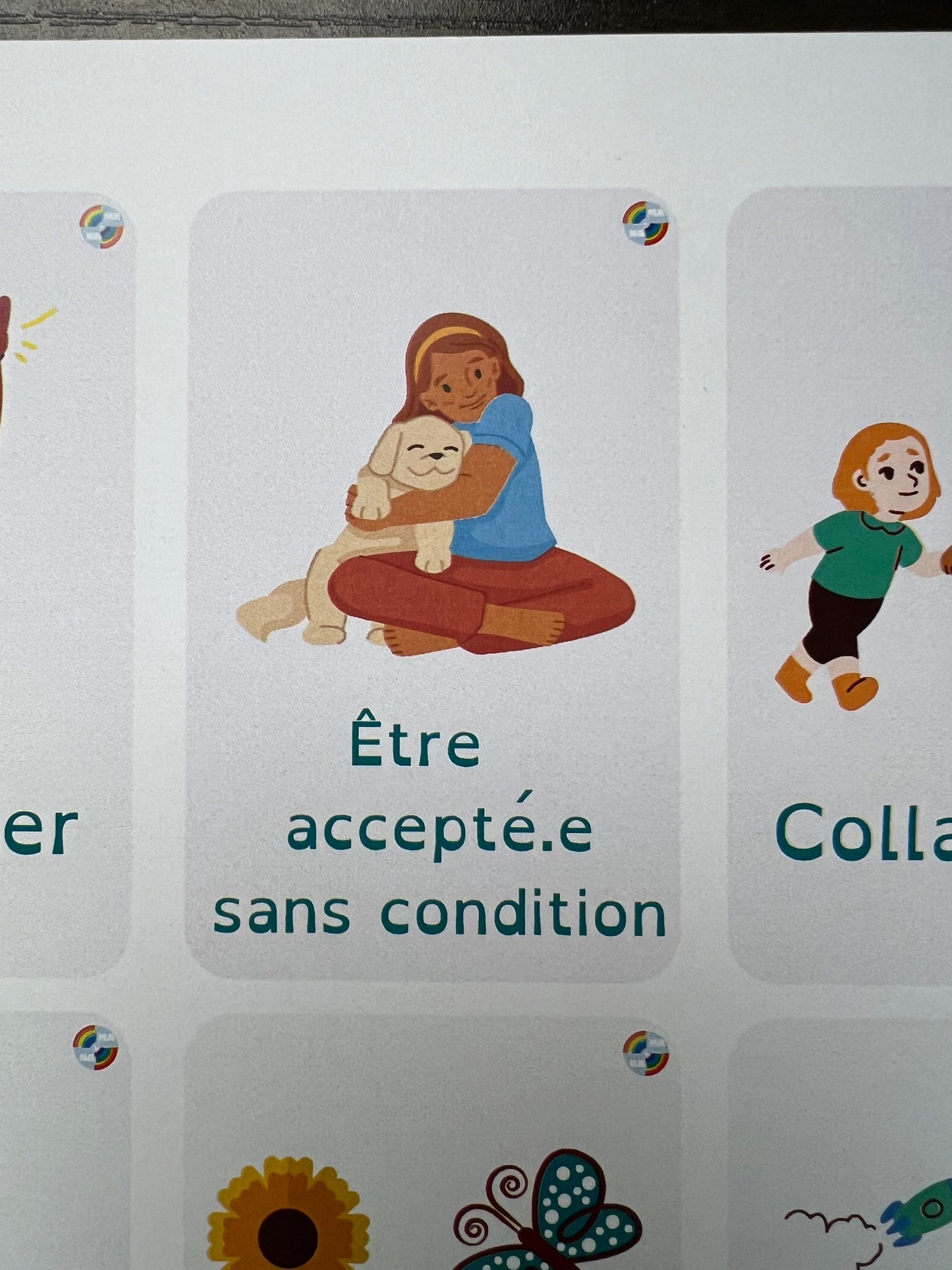 Kit de cartes "droits" et "besoins"(produit physique)