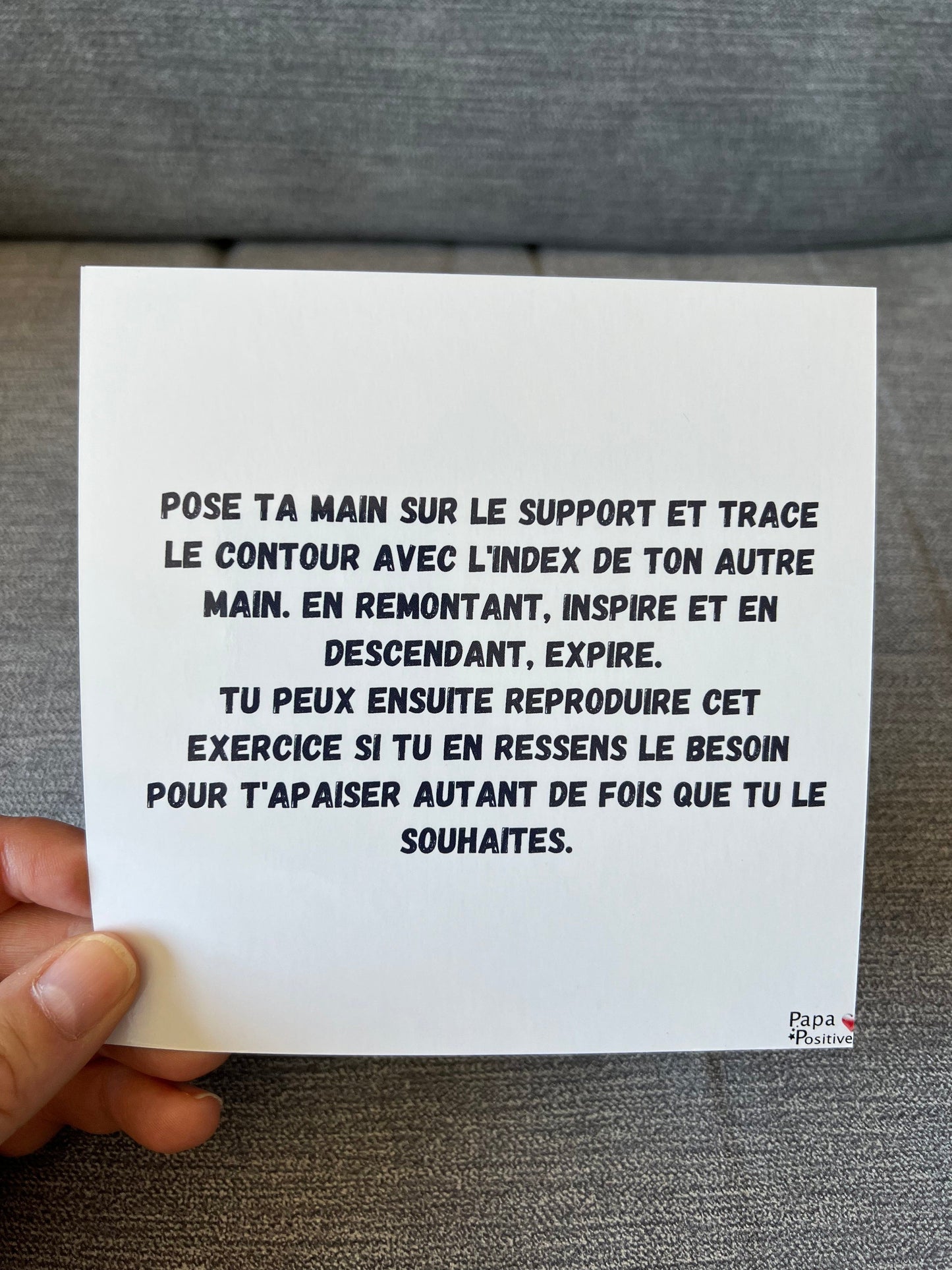 La main de retour au calme (format imprimé)
