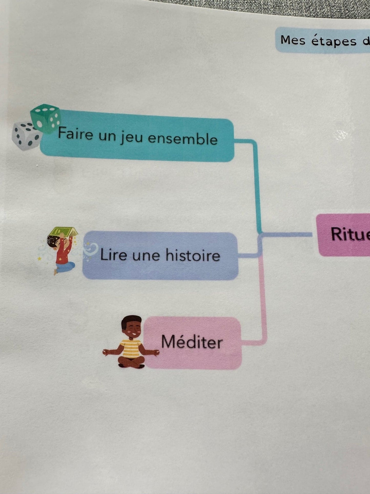 Les étapes du rituel du matin et du soir (format plastifié)