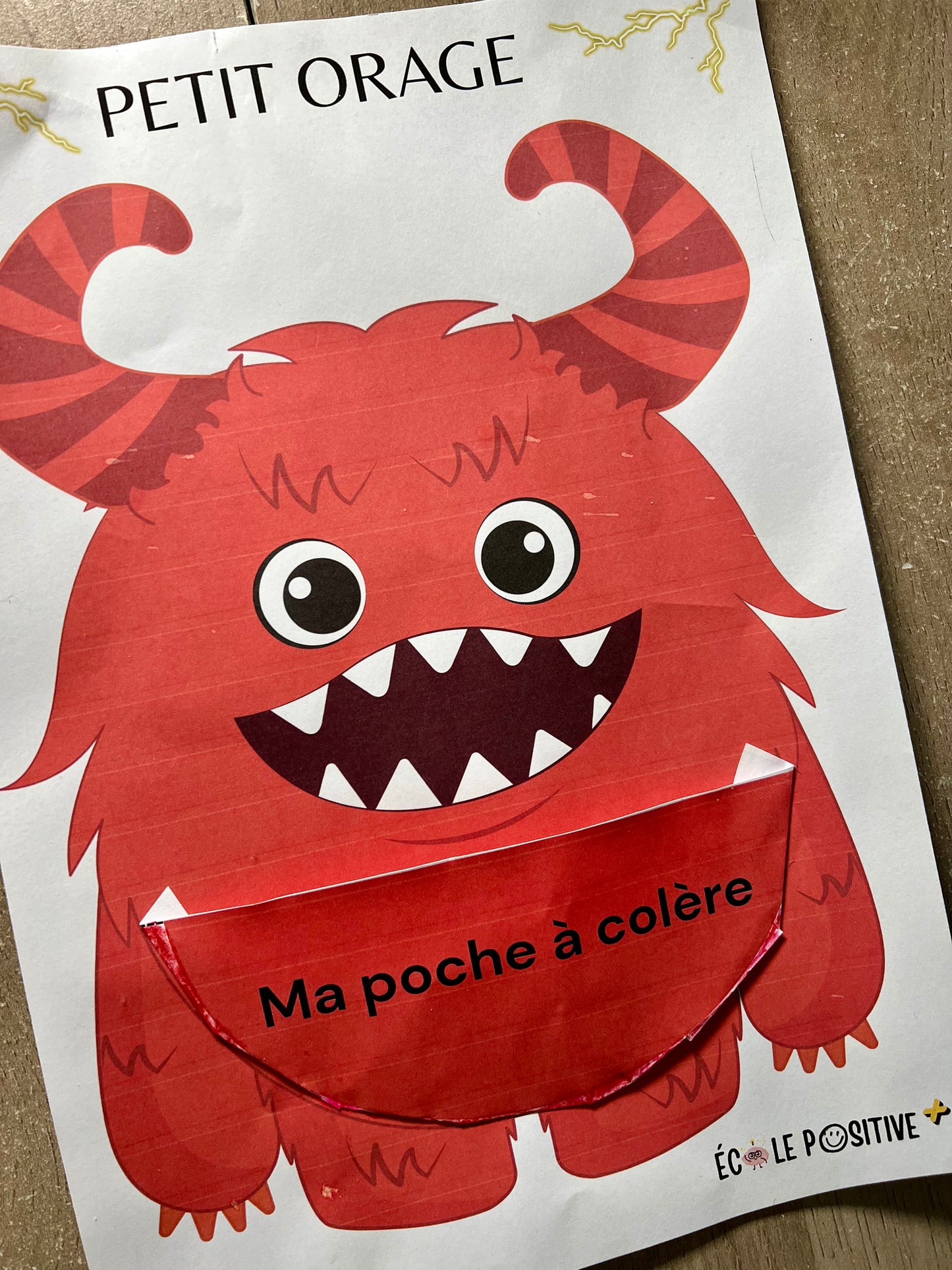 Petit orage : le personnage pour réguler les colère