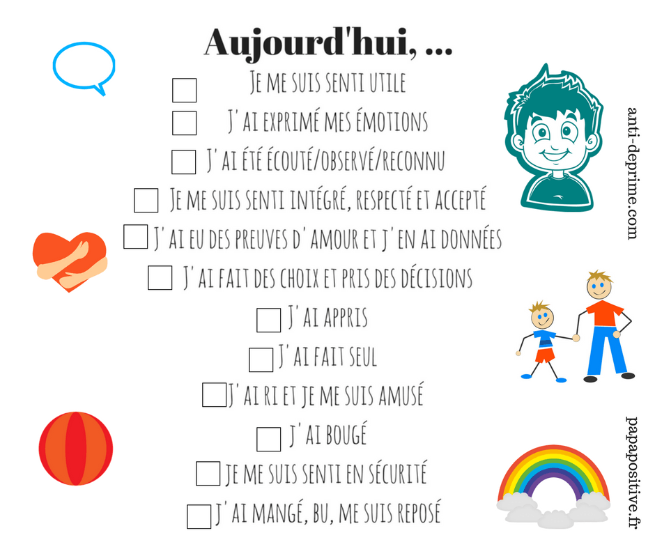 La liste des besoins