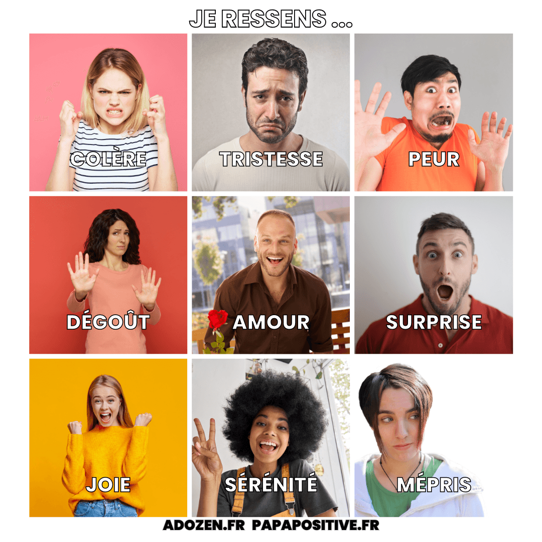 Affiche des émotions (adolescents/adultes)