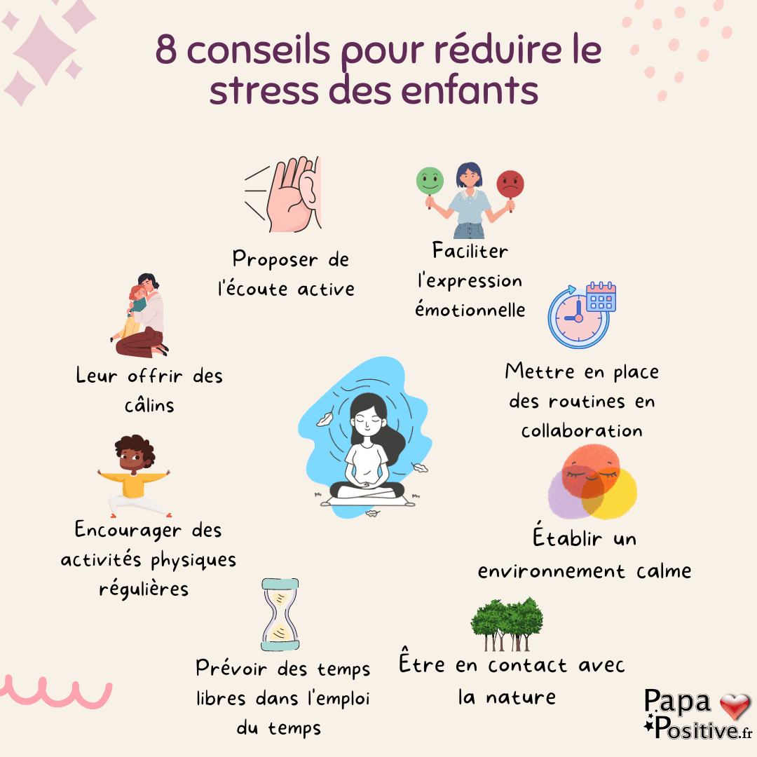 8 conseils pour réduire le stress des enfant
