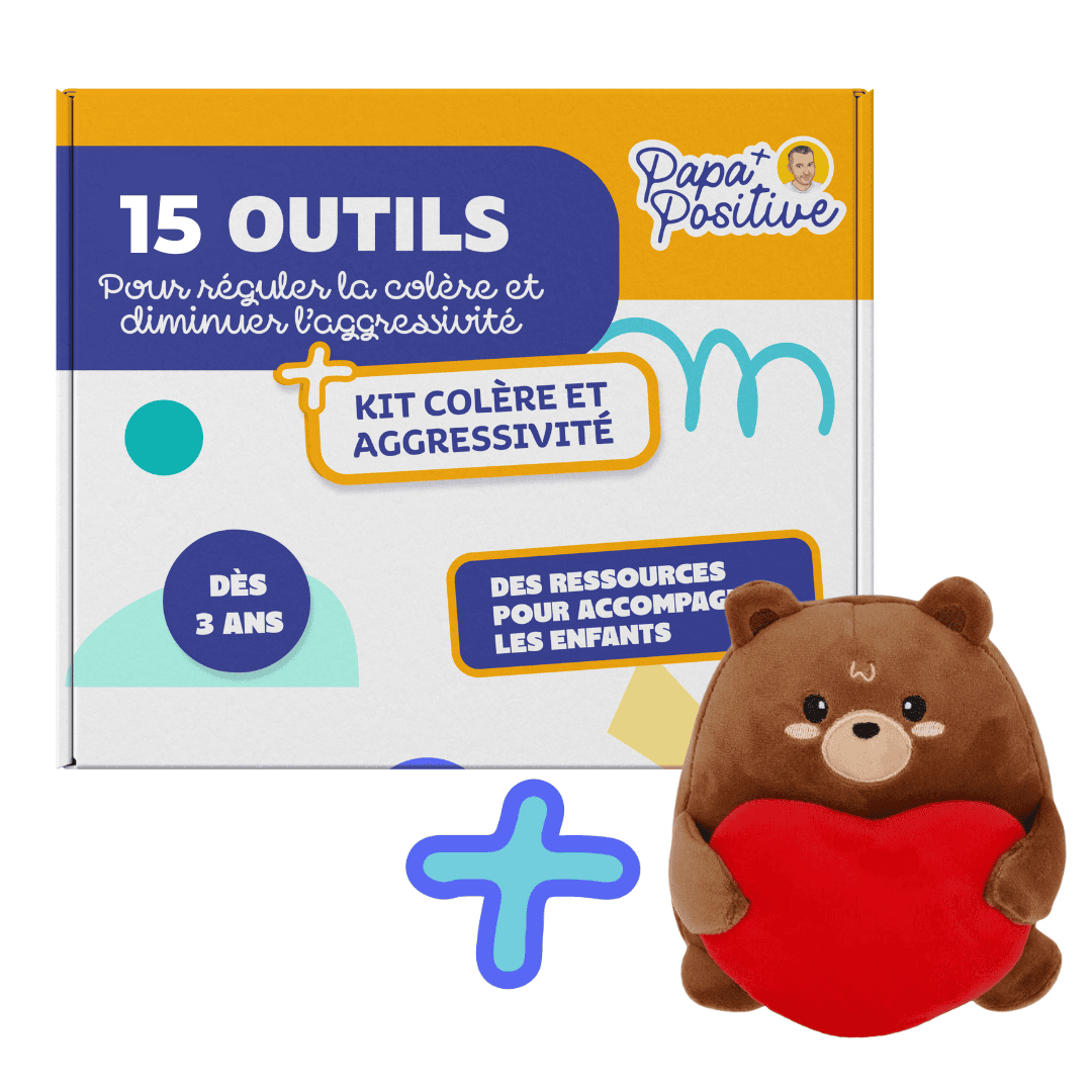 Kit d’outils pour réguler la colère et l’agressivité des enfants (physique) + peluche