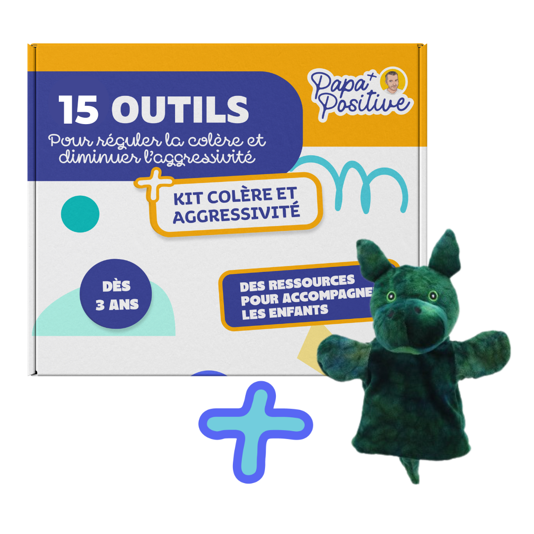 Kit d’outils pour réguler la colère et l’agressivité des enfants (physique) + peluche