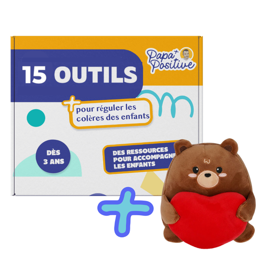 Kit d’outils pour réguler la colère et l’agressivité des enfants (physique) + peluche