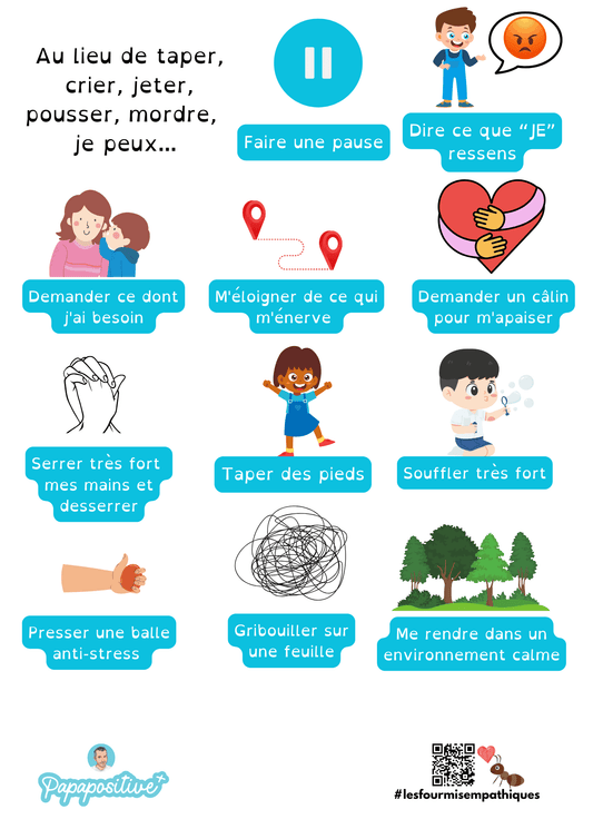 Au lieu de taper, crier, pousser, ...