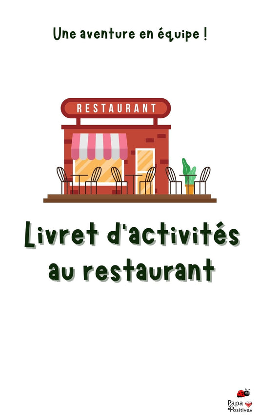 Le livret d'activités au restaurant