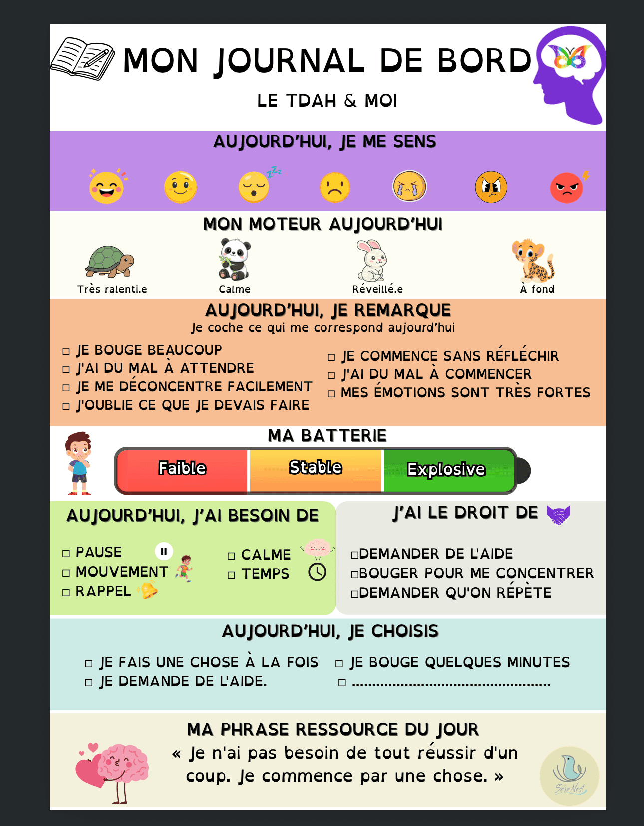 Le TDAH & moi — 11 outils pour comprendre son fonctionnement et retrouver son calme