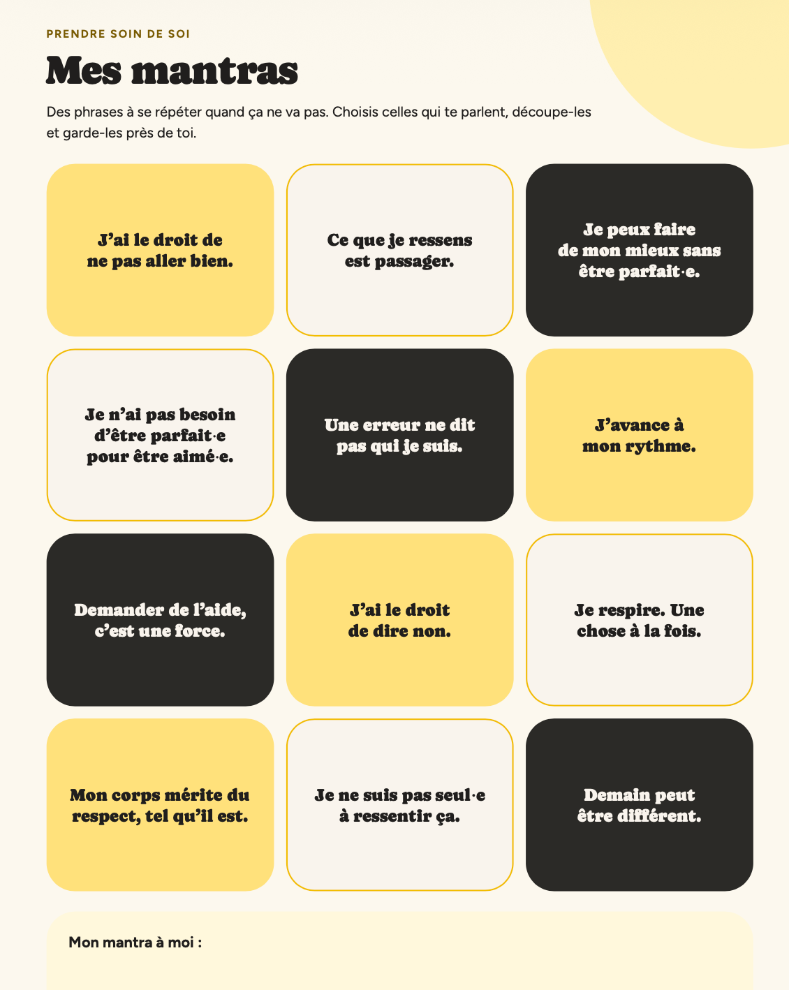 La roue des valeurs – Kit parent-ado (12-18 ans) à télécharger
