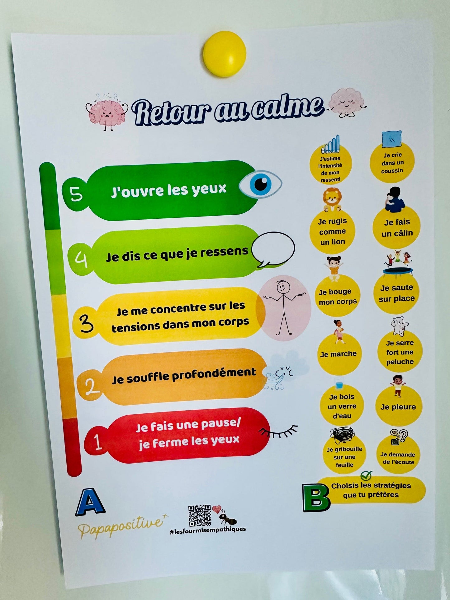 Outil de retour au calme