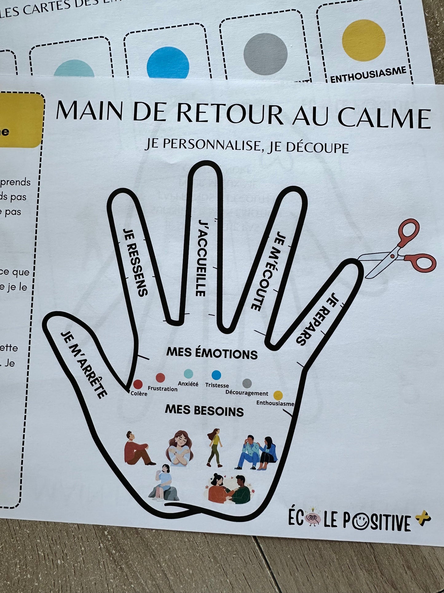 La main de retour au calme (adulte)