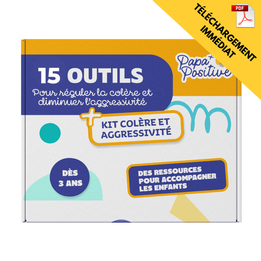 Kit 15 outils pour réguler la colère des enfants (TÉLÉCHARGEMENT)