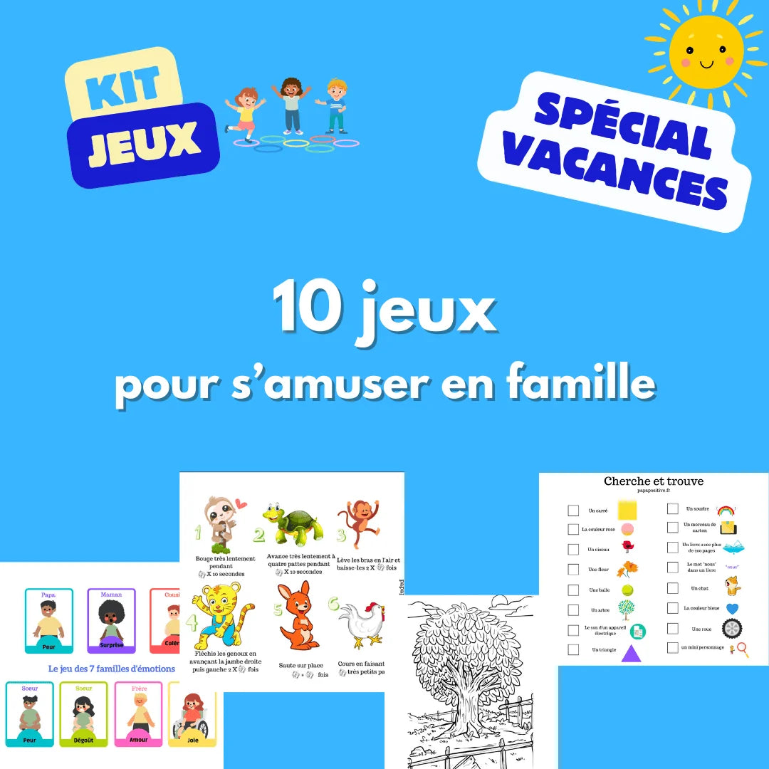 9 kits réunis pour le développement de l'enfant