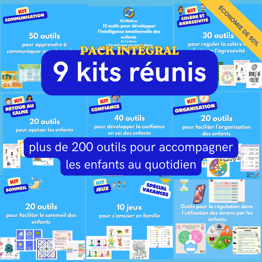 9 kits réunis pour le développement de l'enfant