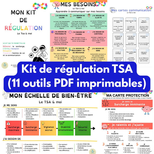 Kit de régulation TSA — 11 outils PDF imprimables