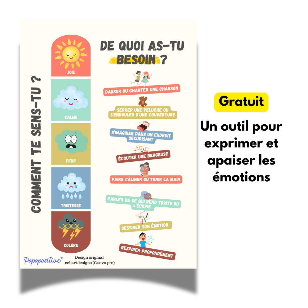 L'affiche des émotions et des besoins