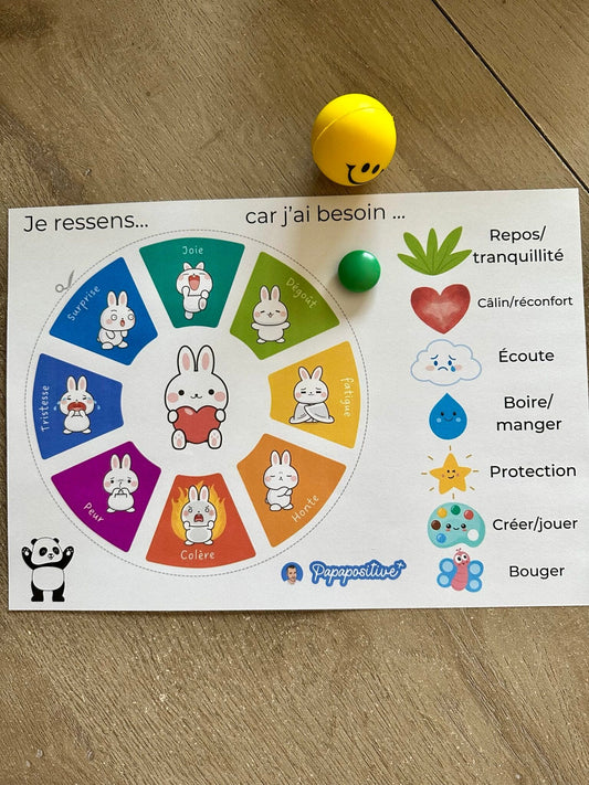 La roue des émotions et des besoins