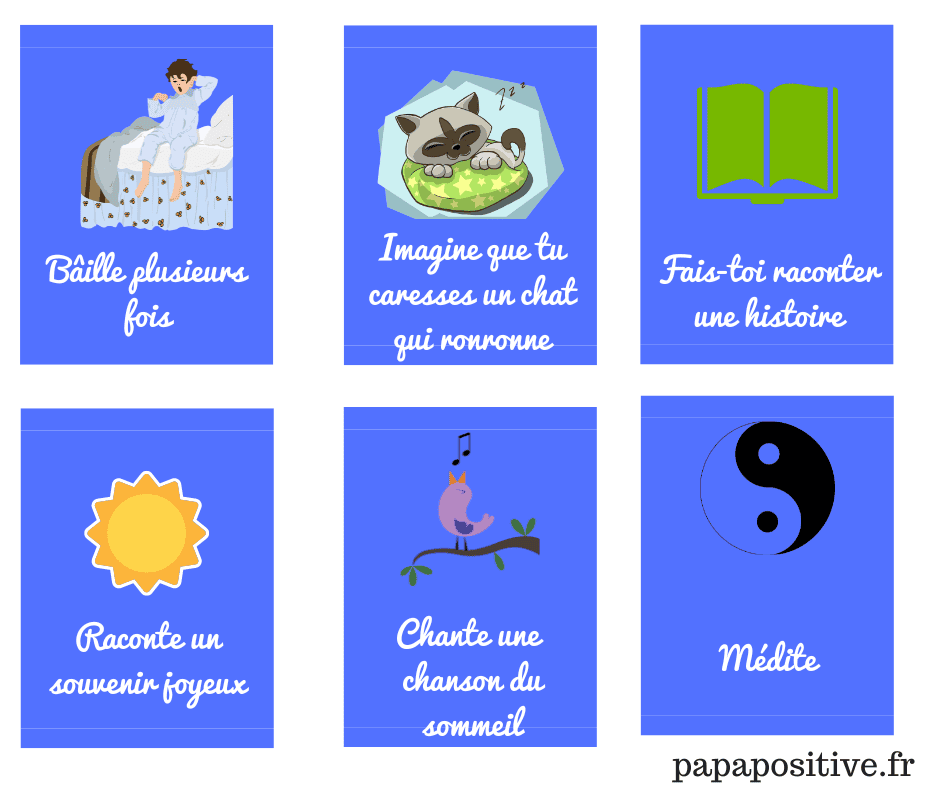 18 cartes pour faciliter le sommeil des enfants